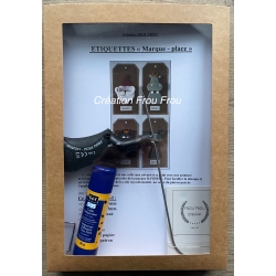 OFFRE SPECIALE Coffret découverte  "Etiquettes marque -place" avec une colle repositionnable offerte